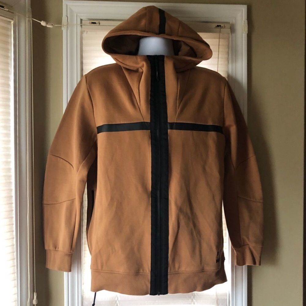 Puma EVO Hoodie with Leather Trim